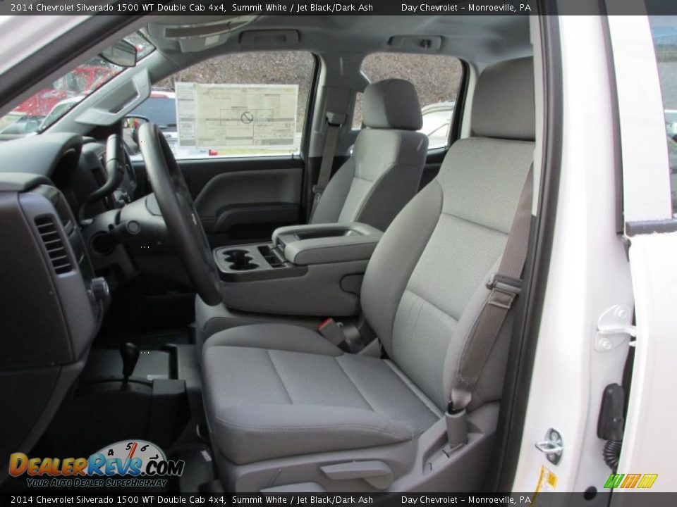 2014 Chevrolet Silverado 1500 WT Double Cab 4x4 Summit White / Jet Black/Dark Ash Photo #12