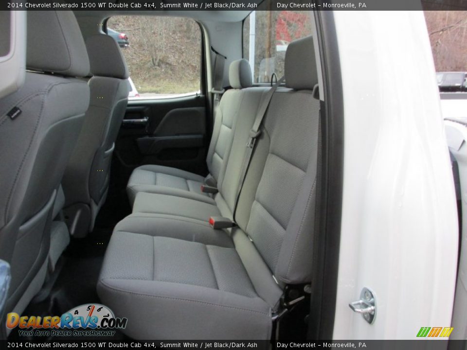 2014 Chevrolet Silverado 1500 WT Double Cab 4x4 Summit White / Jet Black/Dark Ash Photo #13