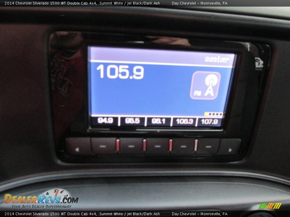 2014 Chevrolet Silverado 1500 WT Double Cab 4x4 Summit White / Jet Black/Dark Ash Photo #16