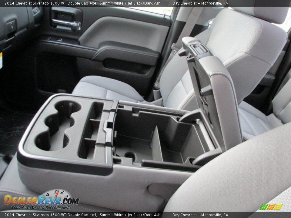 2014 Chevrolet Silverado 1500 WT Double Cab 4x4 Summit White / Jet Black/Dark Ash Photo #17