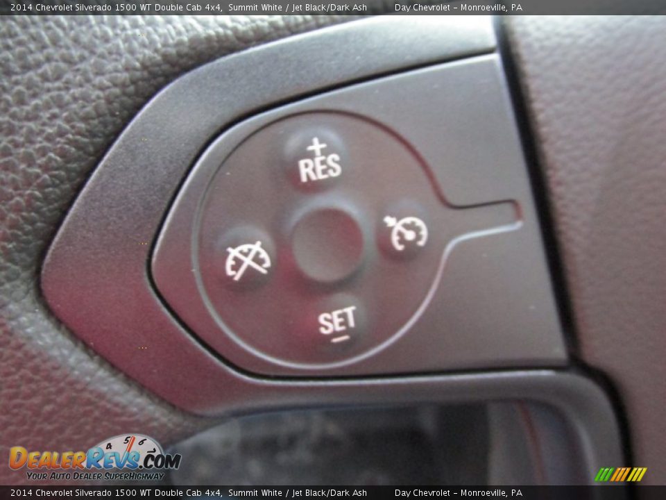 2014 Chevrolet Silverado 1500 WT Double Cab 4x4 Summit White / Jet Black/Dark Ash Photo #18