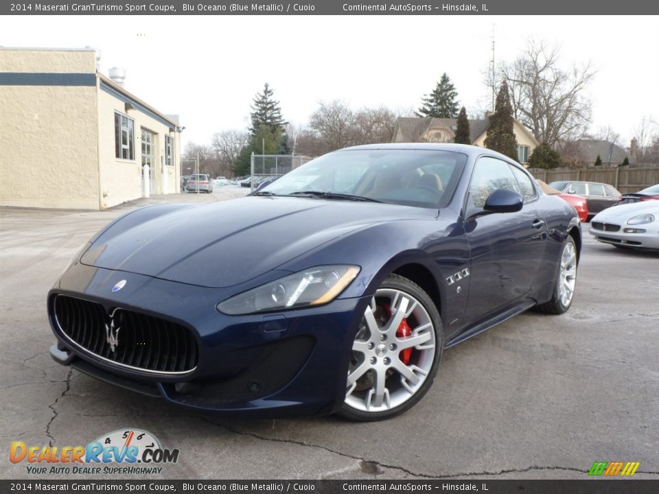 2014 Maserati GranTurismo Sport Coupe Blu Oceano (Blue Metallic) / Cuoio Photo #1