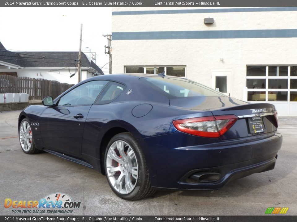 2014 Maserati GranTurismo Sport Coupe Blu Oceano (Blue Metallic) / Cuoio Photo #4