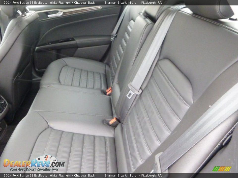 2014 Ford Fusion SE EcoBoost White Platinum / Charcoal Black Photo #9