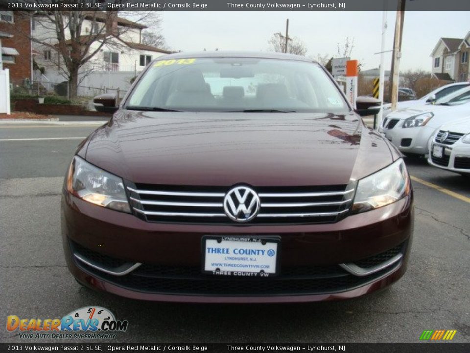 2013 Volkswagen Passat 2.5L SE Opera Red Metallic / Cornsilk Beige Photo #2