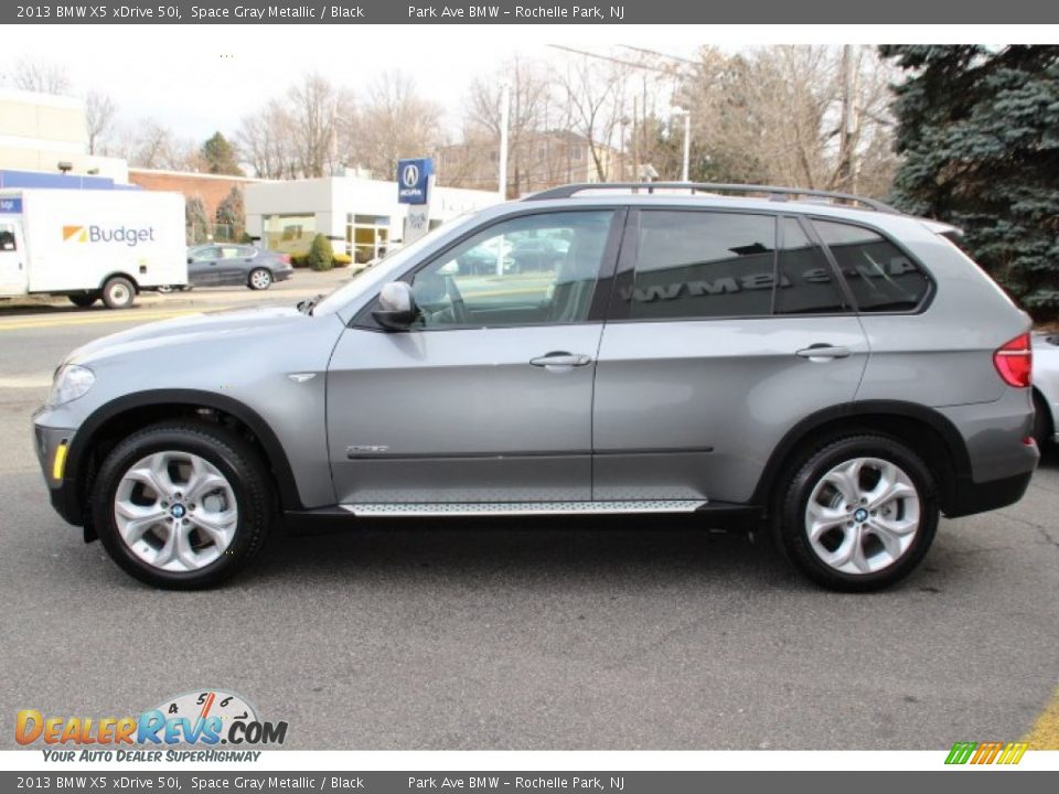 2013 BMW X5 xDrive 50i Space Gray Metallic / Black Photo #6