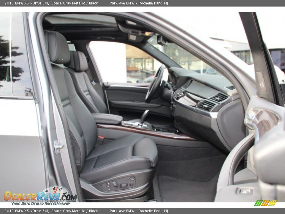 2013 BMW X5 xDrive 50i Space Gray Metallic / Black Photo #27