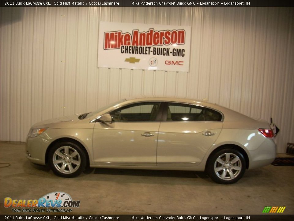 2011 Buick LaCrosse CXL Gold Mist Metallic / Cocoa/Cashmere Photo #2