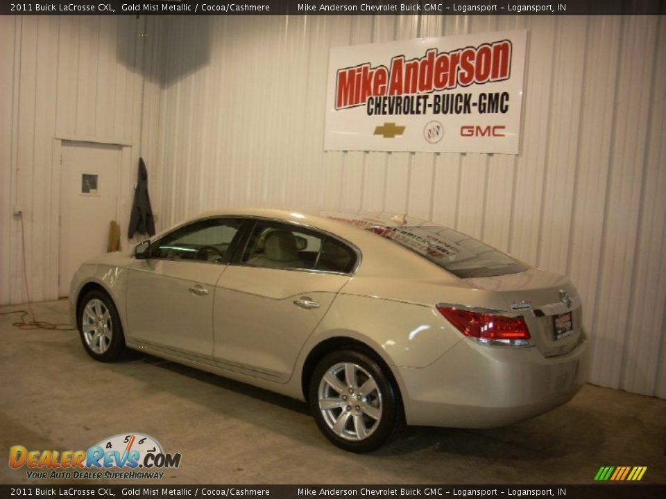 2011 Buick LaCrosse CXL Gold Mist Metallic / Cocoa/Cashmere Photo #3