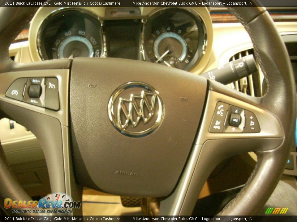 2011 Buick LaCrosse CXL Gold Mist Metallic / Cocoa/Cashmere Photo #8