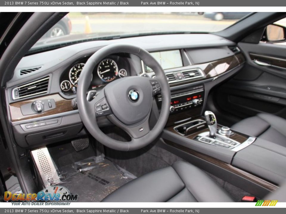 Black Interior - 2013 BMW 7 Series 750Li xDrive Sedan Photo #9