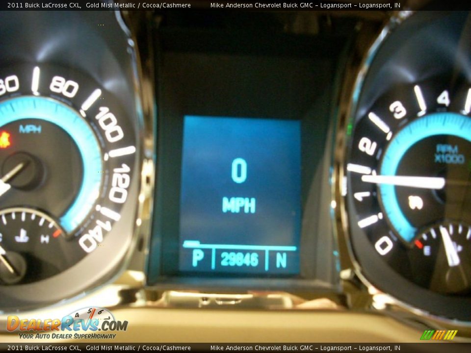2011 Buick LaCrosse CXL Gold Mist Metallic / Cocoa/Cashmere Photo #9