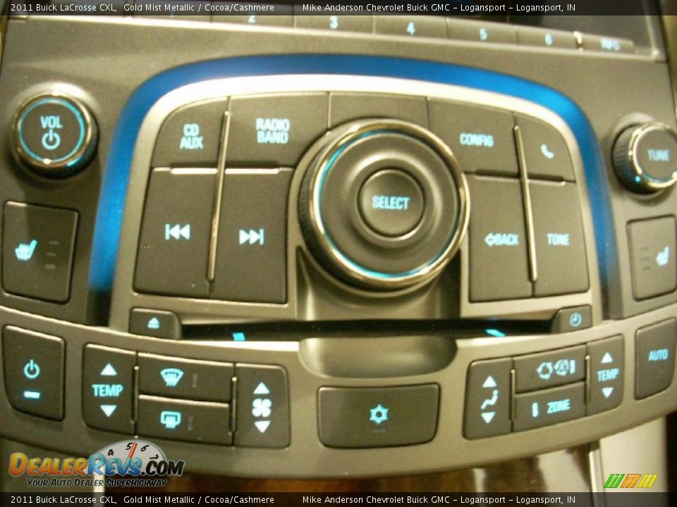 2011 Buick LaCrosse CXL Gold Mist Metallic / Cocoa/Cashmere Photo #11