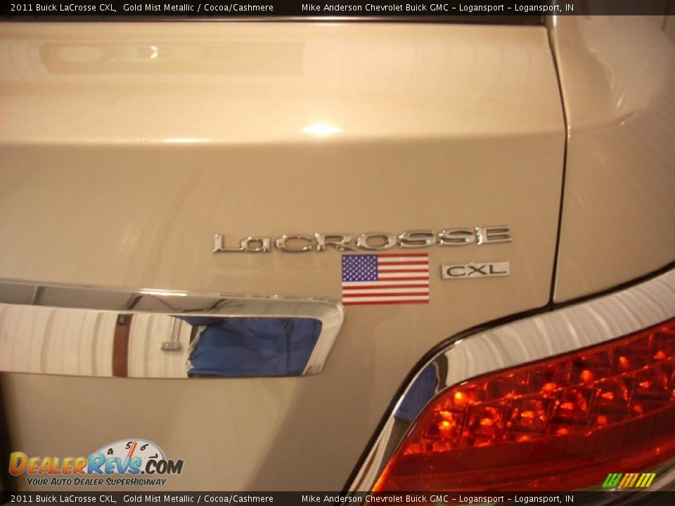 2011 Buick LaCrosse CXL Gold Mist Metallic / Cocoa/Cashmere Photo #16