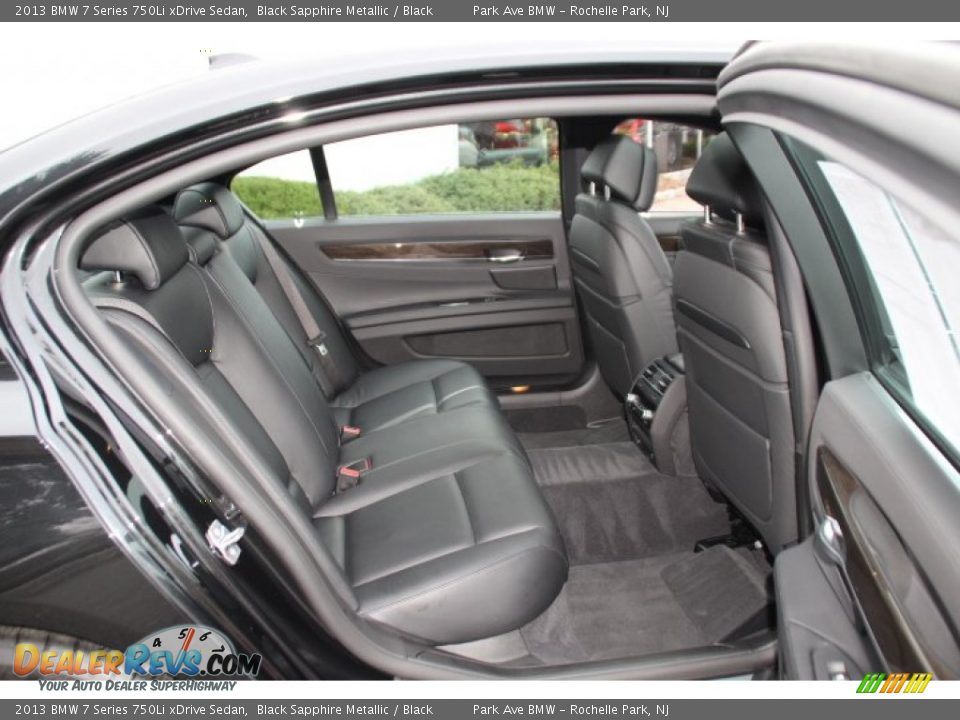 Rear Seat of 2013 BMW 7 Series 750Li xDrive Sedan Photo #23