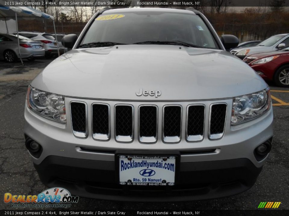 2011 Jeep Compass 2.4 4x4 Bright Silver Metallic / Dark Slate Gray Photo #2