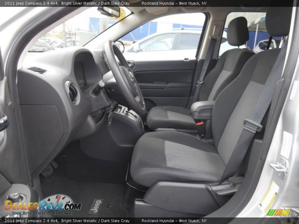 2011 Jeep Compass 2.4 4x4 Bright Silver Metallic / Dark Slate Gray Photo #10