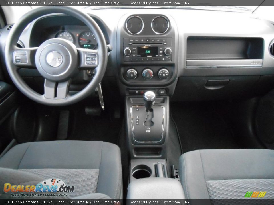 2011 Jeep Compass 2.4 4x4 Bright Silver Metallic / Dark Slate Gray Photo #11