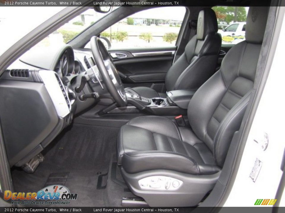 2012 Porsche Cayenne Turbo White / Black Photo #2
