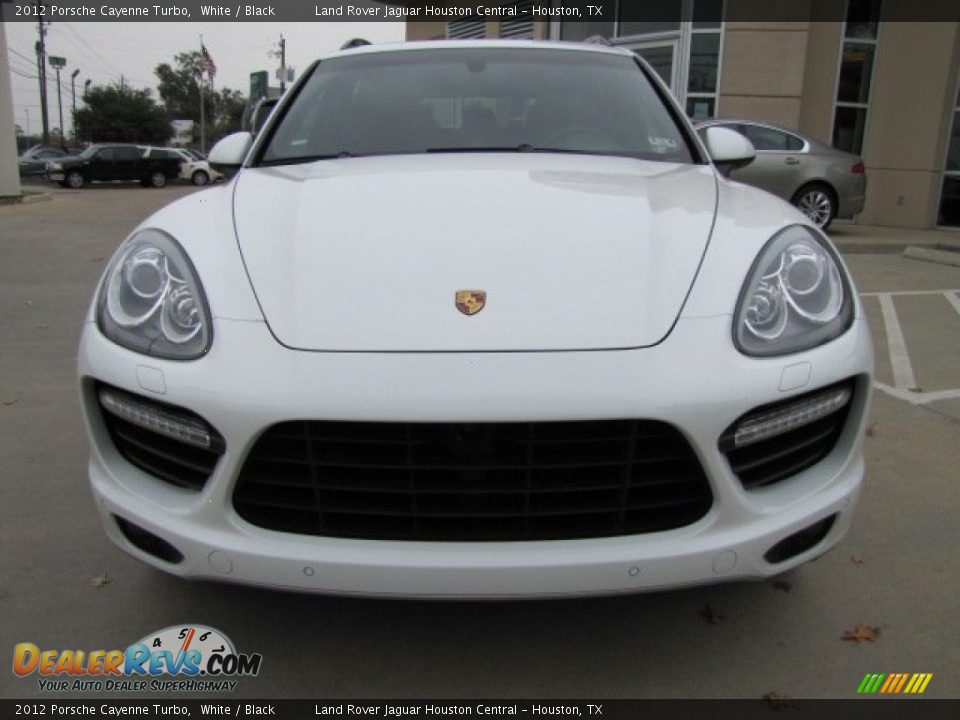2012 Porsche Cayenne Turbo White / Black Photo #6