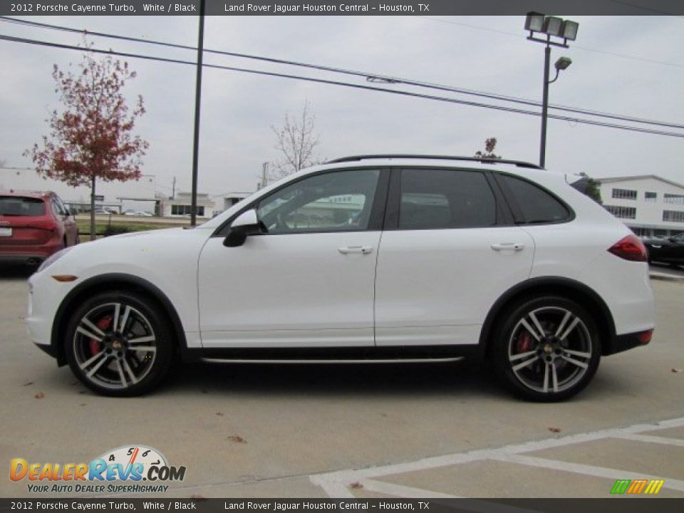 2012 Porsche Cayenne Turbo White / Black Photo #7