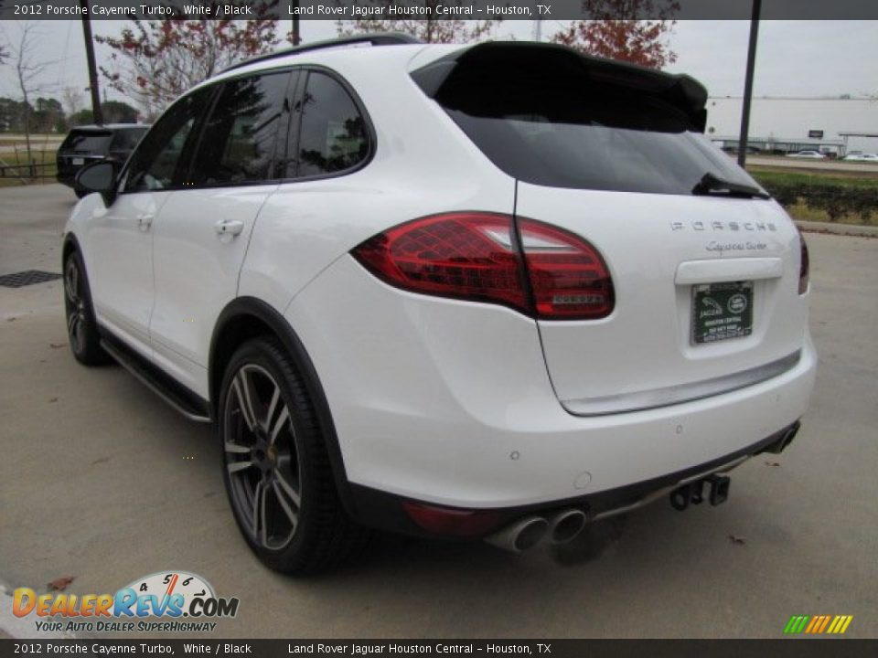 2012 Porsche Cayenne Turbo White / Black Photo #8