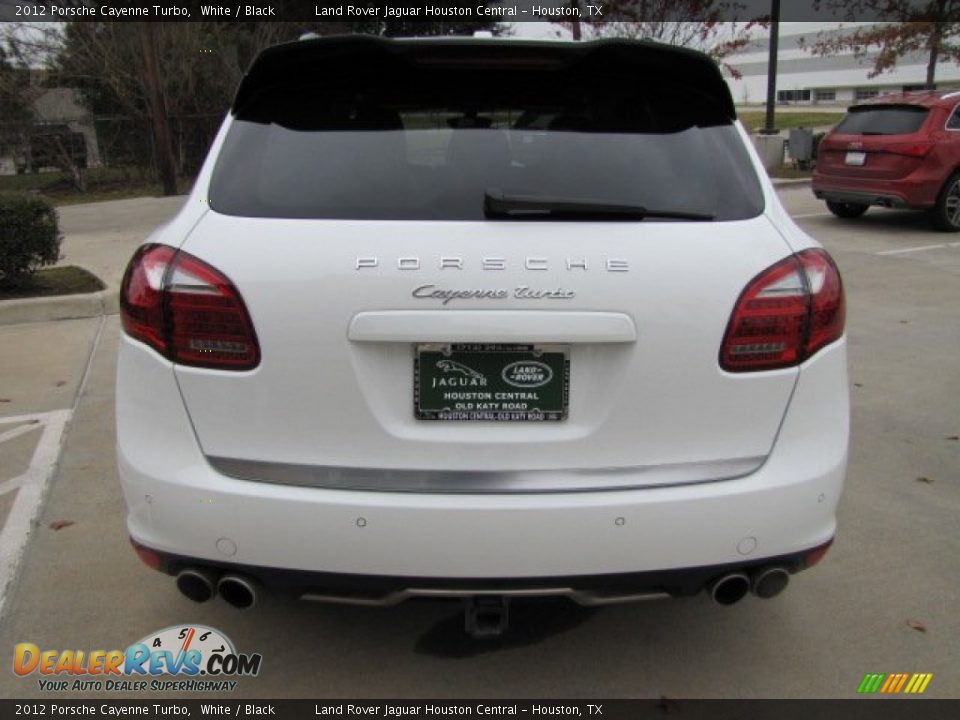 2012 Porsche Cayenne Turbo White / Black Photo #9