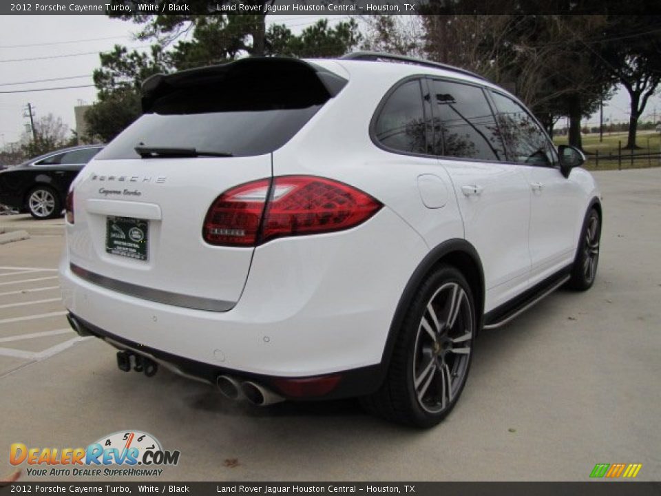 2012 Porsche Cayenne Turbo White / Black Photo #10