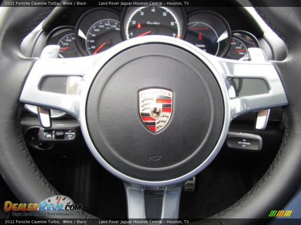 2012 Porsche Cayenne Turbo White / Black Photo #14