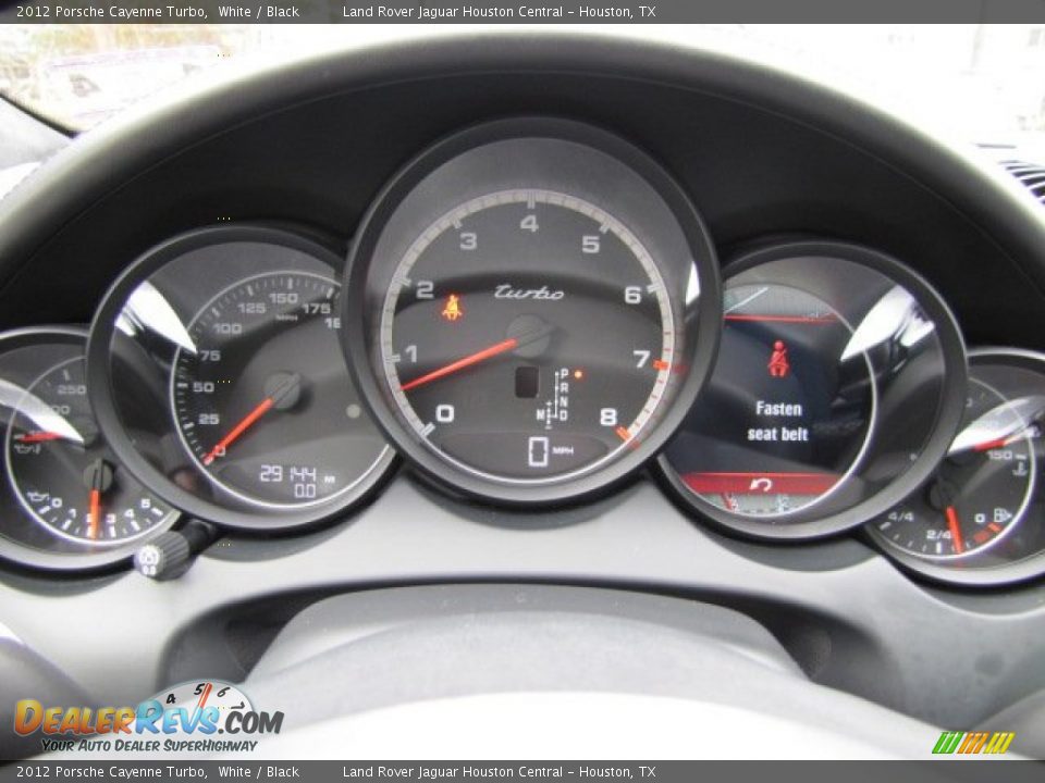 2012 Porsche Cayenne Turbo White / Black Photo #17
