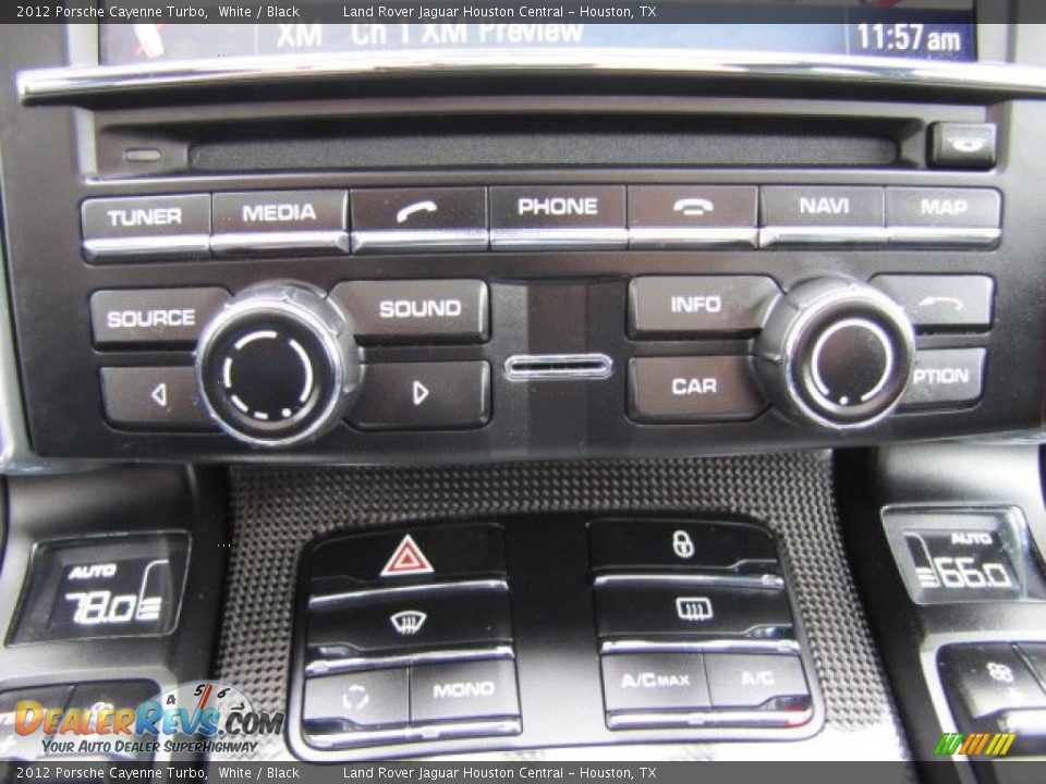 2012 Porsche Cayenne Turbo White / Black Photo #21