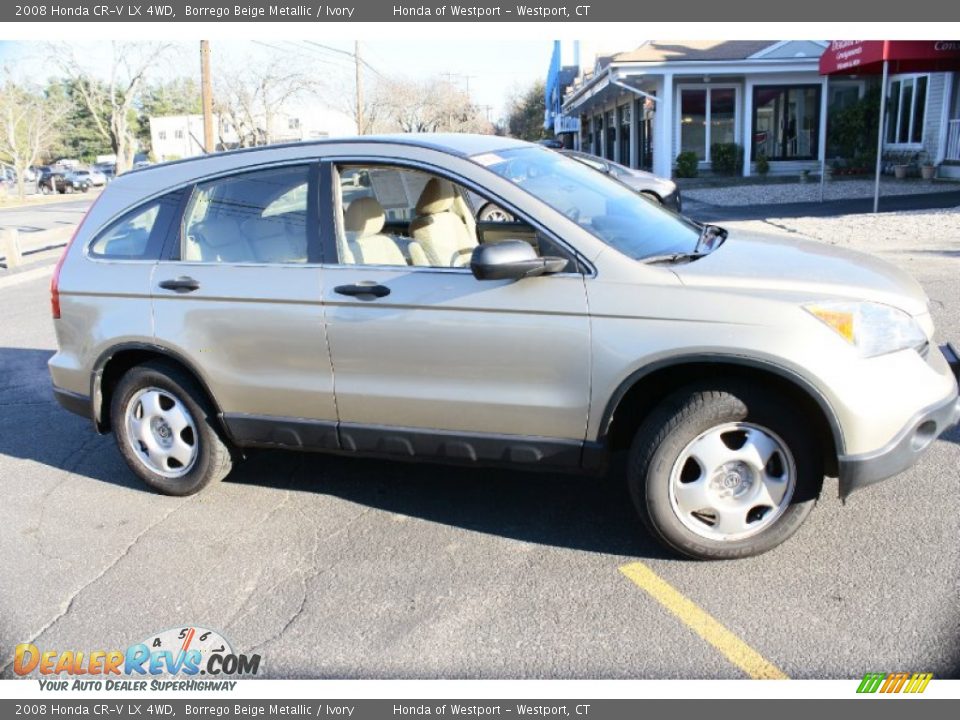 2008 Honda CR-V LX 4WD Borrego Beige Metallic / Ivory Photo #4