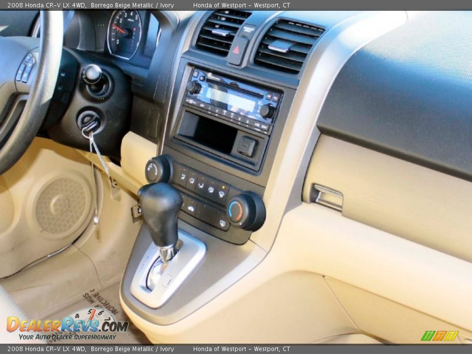 2008 Honda CR-V LX 4WD Borrego Beige Metallic / Ivory Photo #12