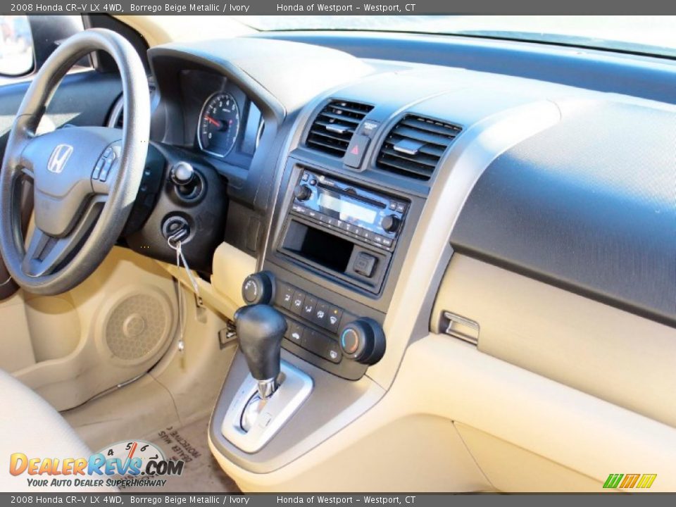 2008 Honda CR-V LX 4WD Borrego Beige Metallic / Ivory Photo #14