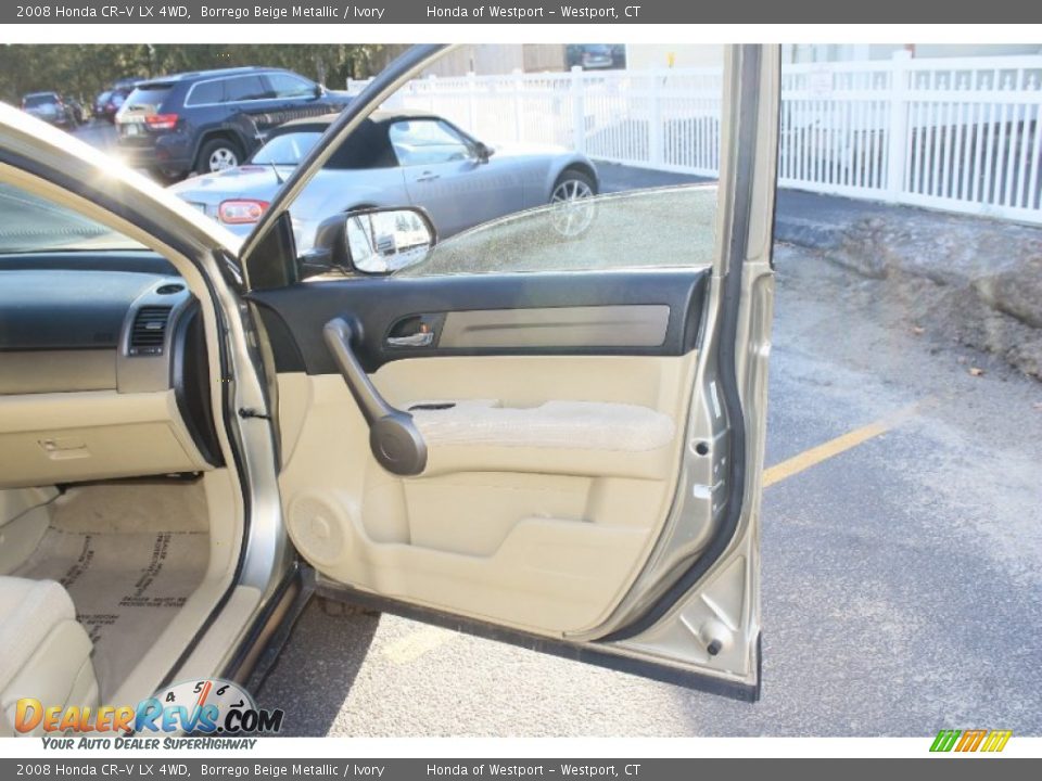 2008 Honda CR-V LX 4WD Borrego Beige Metallic / Ivory Photo #16