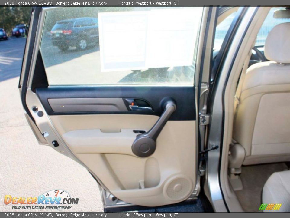 2008 Honda CR-V LX 4WD Borrego Beige Metallic / Ivory Photo #18