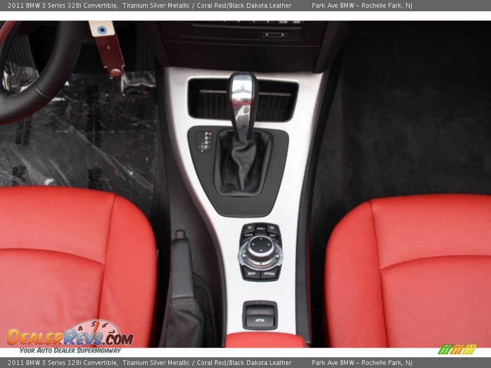 2011 BMW 3 Series 328i Convertible Titanium Silver Metallic / Coral Red/Black Dakota Leather Photo #15