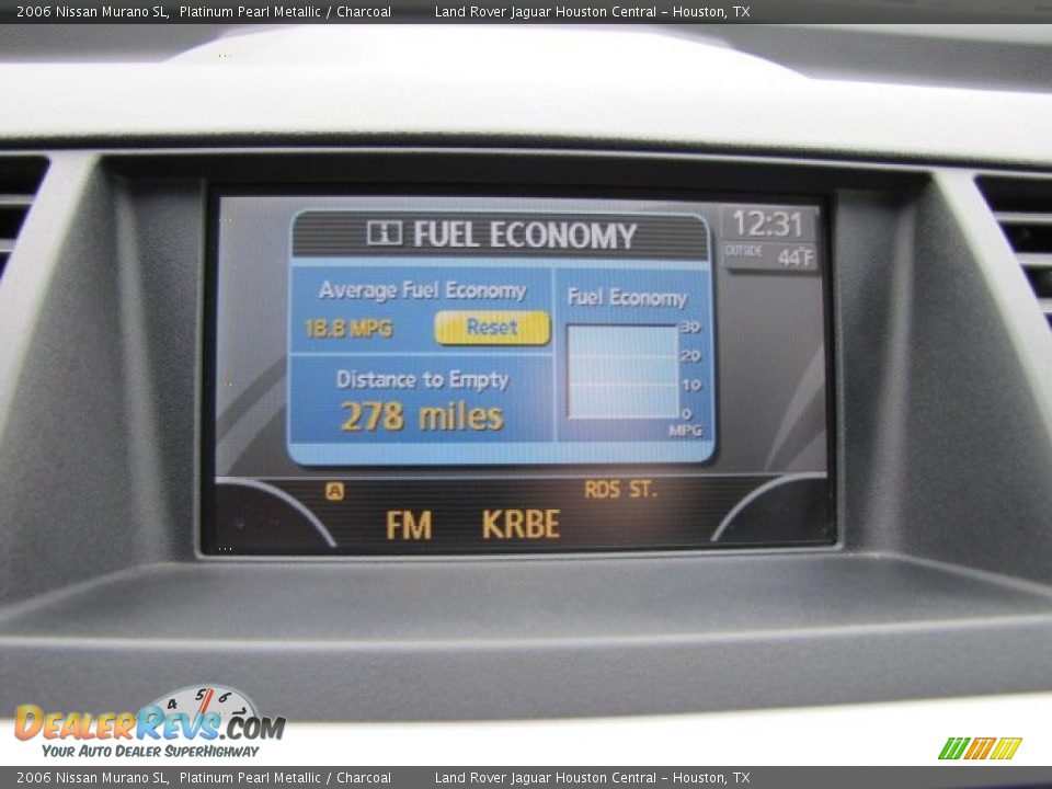 2006 Nissan Murano SL Platinum Pearl Metallic / Charcoal Photo #18