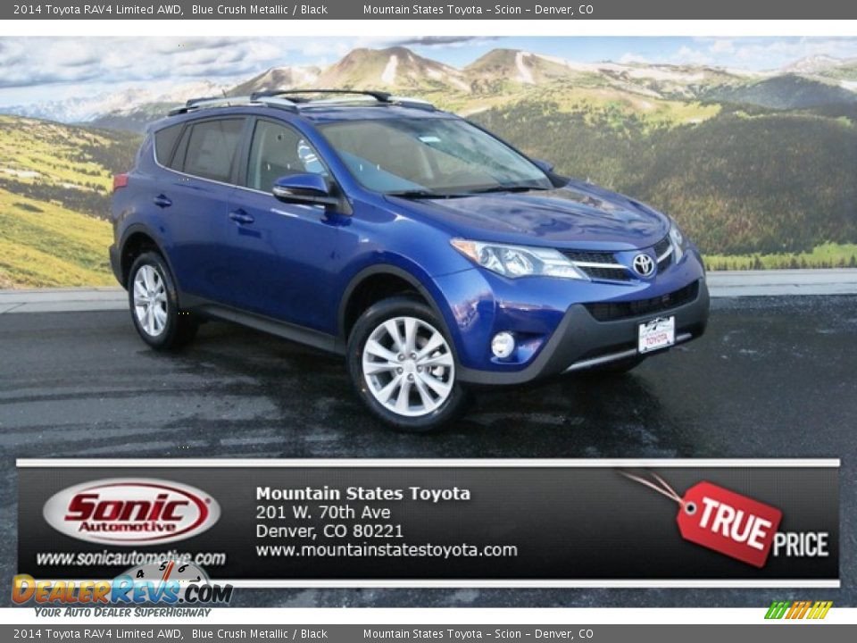 2014 Toyota RAV4 Limited AWD Blue Crush Metallic / Black Photo #1