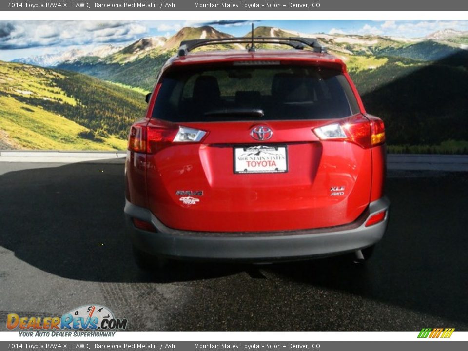 2014 Toyota RAV4 XLE AWD Barcelona Red Metallic / Ash Photo #4