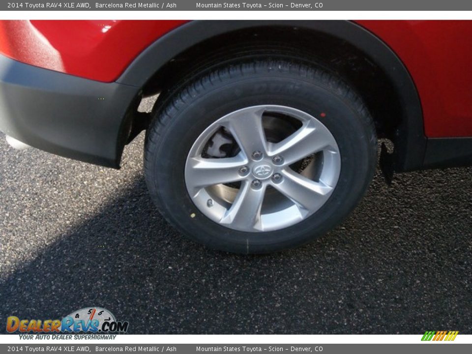 2014 Toyota RAV4 XLE AWD Barcelona Red Metallic / Ash Photo #9