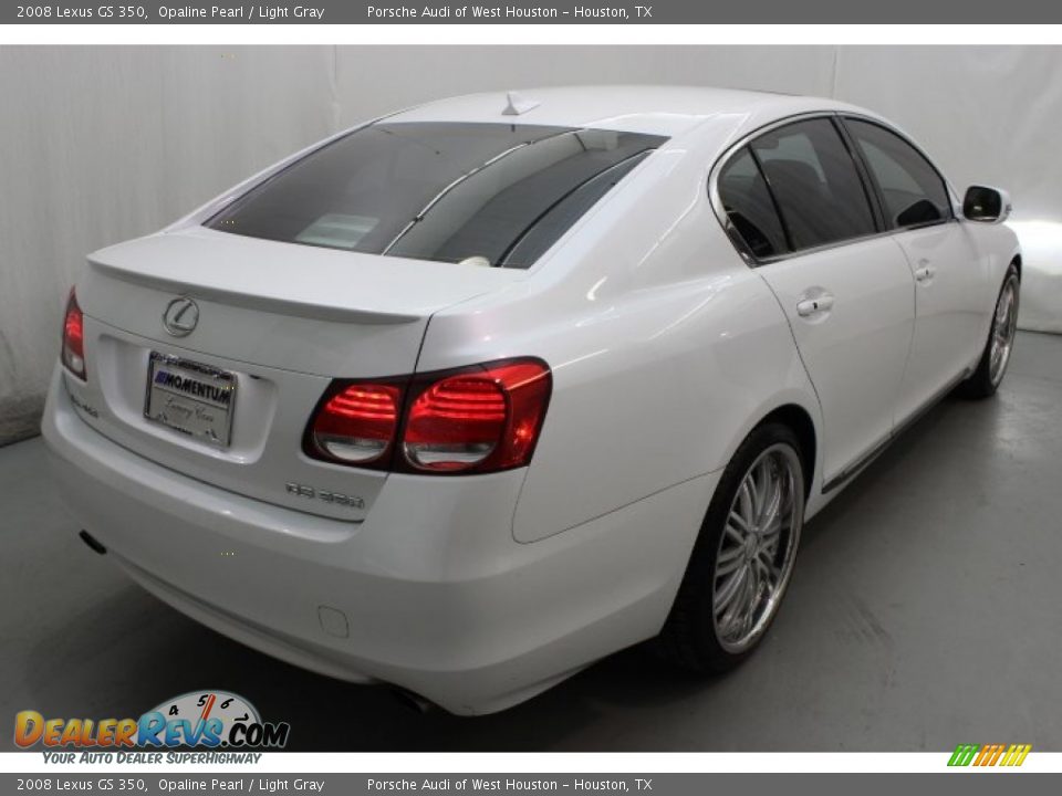 2008 Lexus GS 350 Opaline Pearl / Light Gray Photo #6