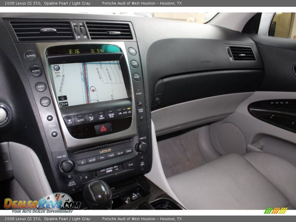 2008 Lexus GS 350 Opaline Pearl / Light Gray Photo #17
