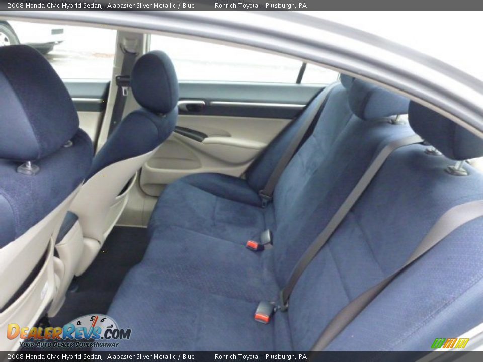 Rear Seat of 2008 Honda Civic Hybrid Sedan Photo #5
