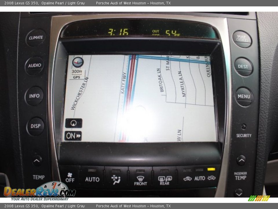 2008 Lexus GS 350 Opaline Pearl / Light Gray Photo #23