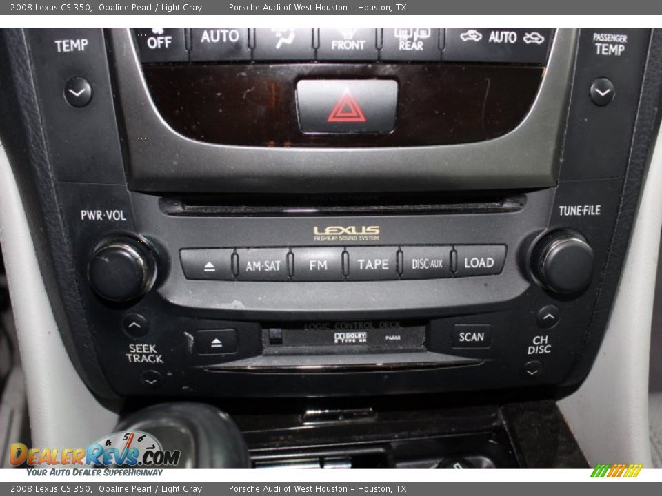 2008 Lexus GS 350 Opaline Pearl / Light Gray Photo #24