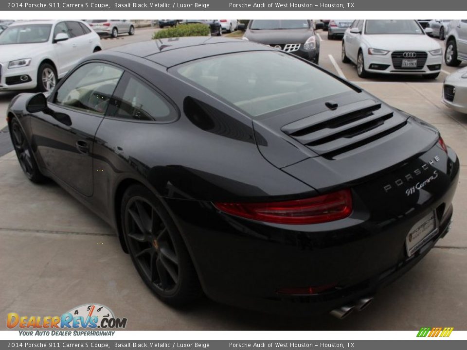 2014 Porsche 911 Carrera S Coupe Basalt Black Metallic / Luxor Beige Photo #5