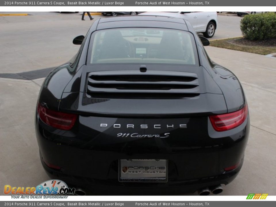2014 Porsche 911 Carrera S Coupe Basalt Black Metallic / Luxor Beige Photo #6