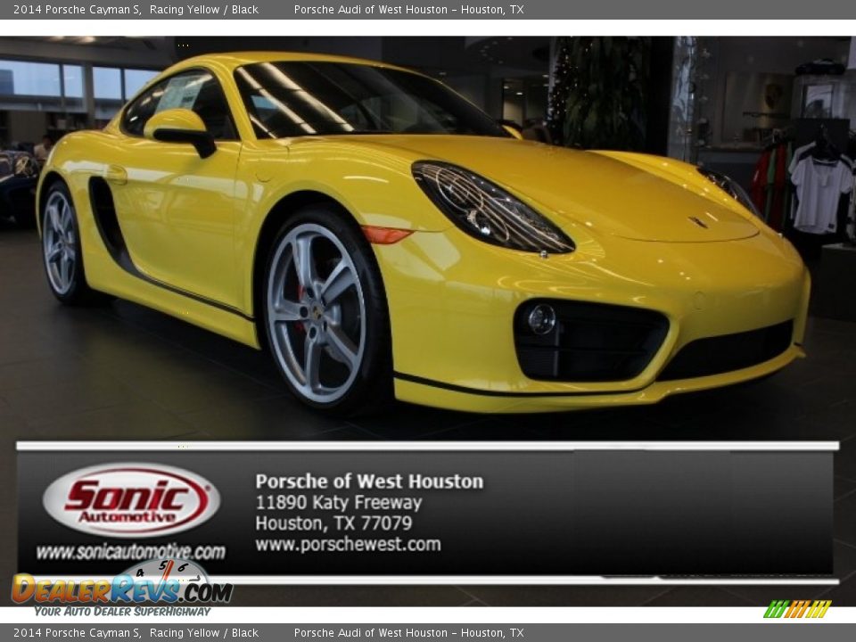 2014 Porsche Cayman S Racing Yellow / Black Photo #1