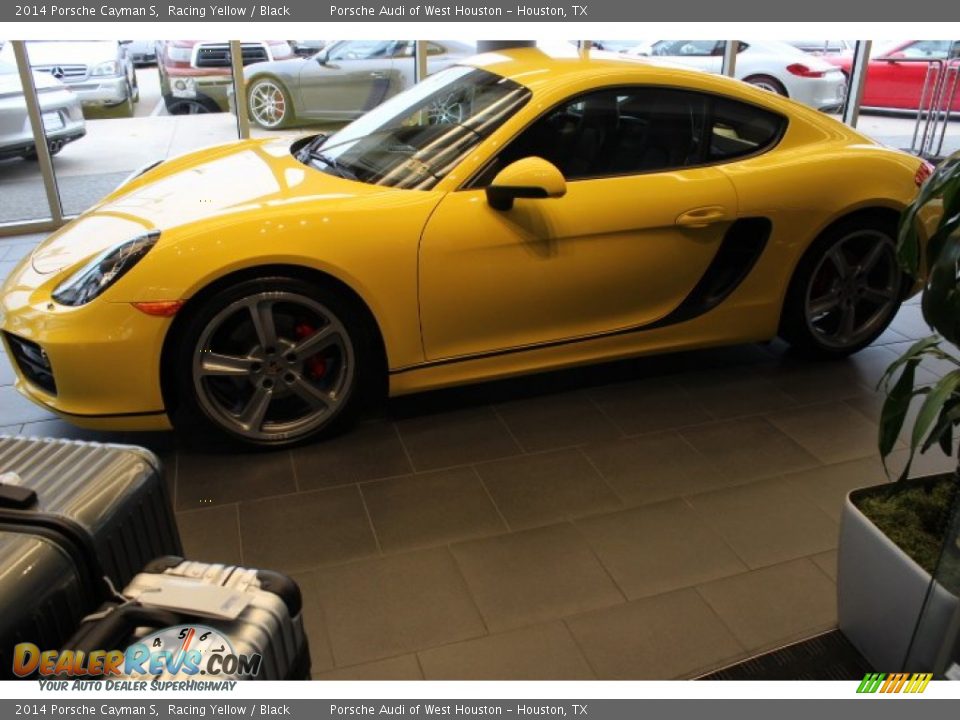 2014 Porsche Cayman S Racing Yellow / Black Photo #4